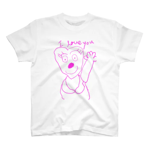 I LOVE YOU ハートちゃん Regular Fit T-Shirt