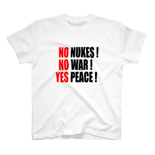 NO WAR ! スタンダードTシャツ