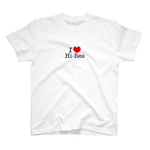 I ♡ Hi-Res （アイ・ラヴ・ハイレゾ） スタンダードTシャツ