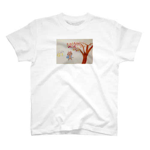 うーちゃんとみーちゃん 紅葉狩り Regular Fit T-Shirt
