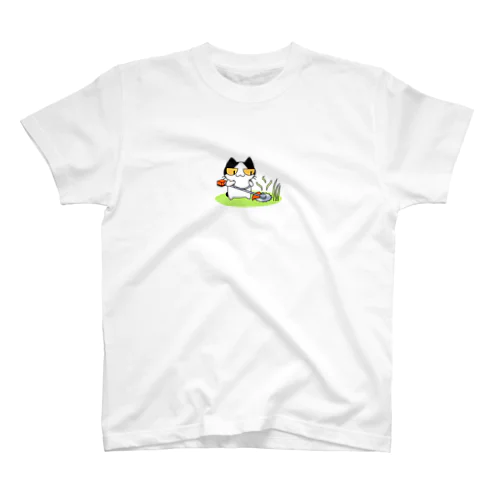 草刈り猫 Regular Fit T-Shirt