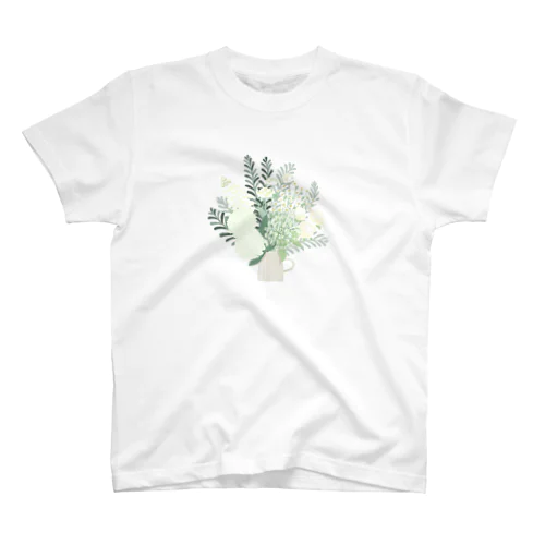 white flower bouquet Regular Fit T-Shirt