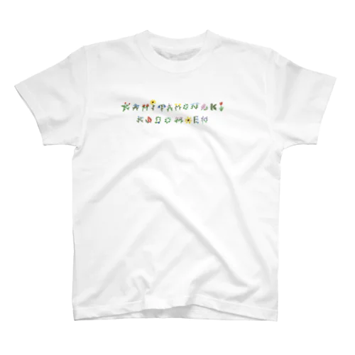 Flower letters スタンダードTシャツ