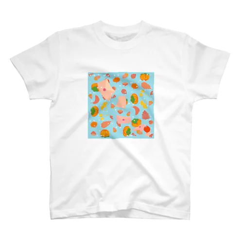 letter persimmon (blue) スタンダードTシャツ