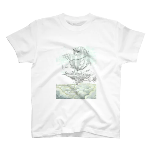 大空を旅する気球村 Regular Fit T-Shirt