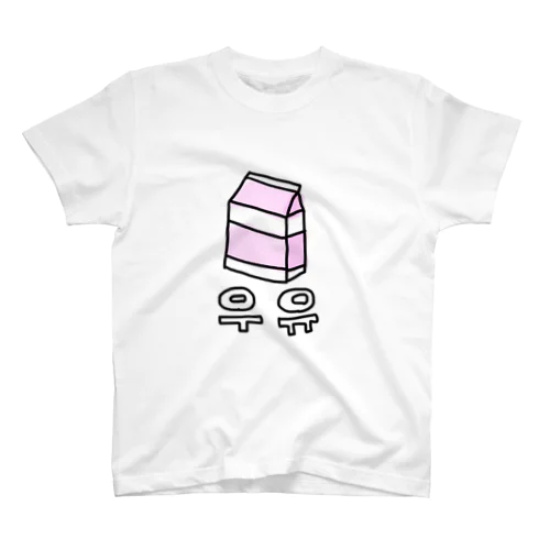 [M's]우유 Regular Fit T-Shirt
