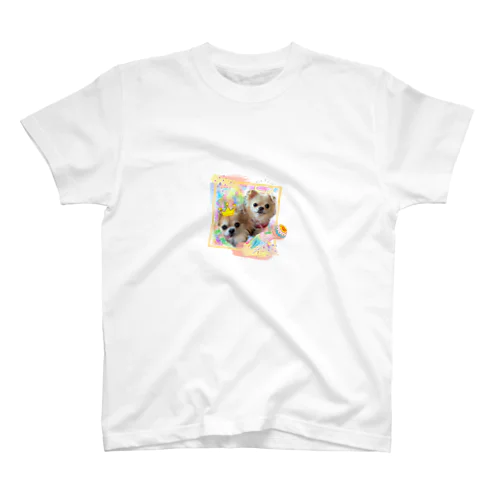 絵画風のチビちゃんとココちゃん スタンダードTシャツ