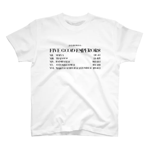 五賢帝（黒） Regular Fit T-Shirt