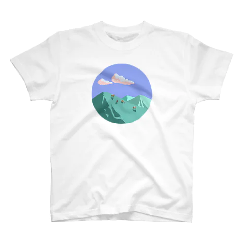 cows+mountain  Regular Fit T-Shirt