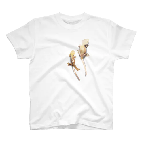 クレステッドゲッコー/油彩 Regular Fit T-Shirt