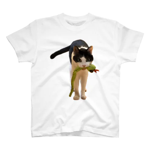 ヘビをくわえた猫太郎 Regular Fit T-Shirt