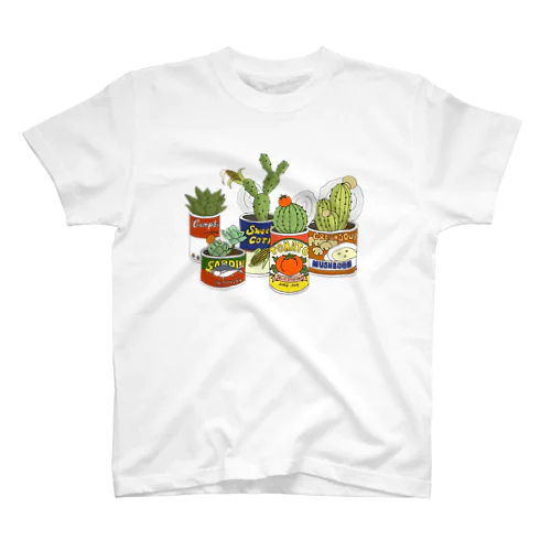 レトロサボテン缶 スタンダードTシャツ