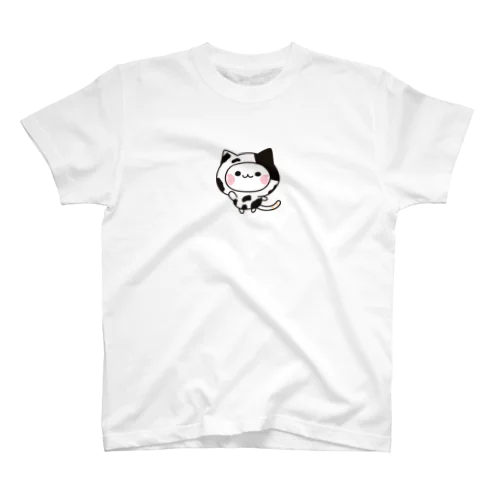 気づかいのできるネコ　牛さんver. スタンダードTシャツ