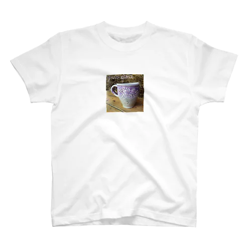 ぶどう灰釉　マグカップ　柄tシャツ スタンダードTシャツ