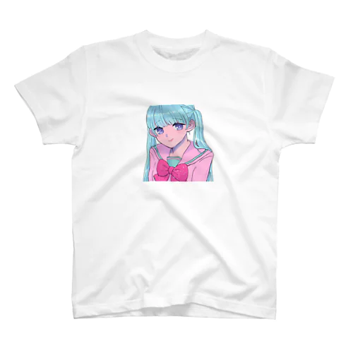 青髪セーラー少女 スタンダードTシャツ