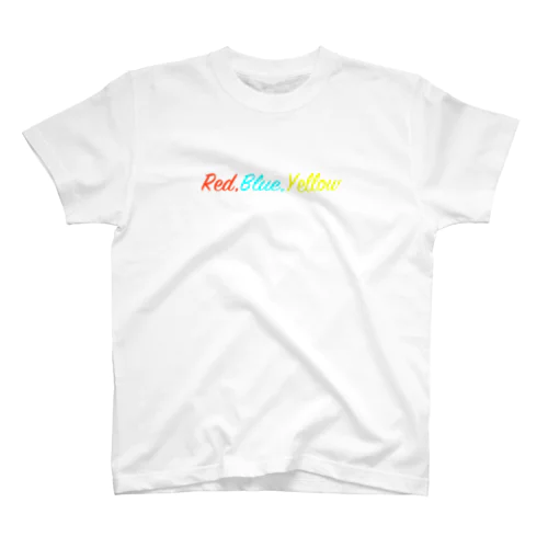 Red,Blue,Yellow Regular Fit T-Shirt