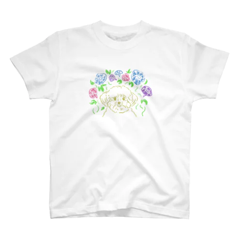 あじさいとわんこ Regular Fit T-Shirt