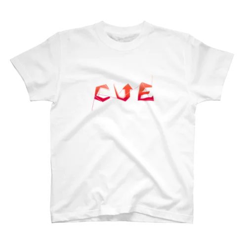 CUE...? red Regular Fit T-Shirt