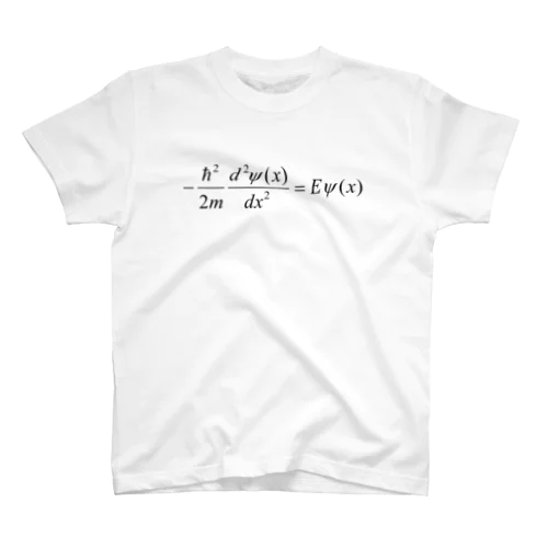 1次元の時間を含まないシュレディンガー方程式 Regular Fit T-Shirt