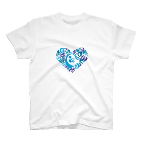 風だお in Heart Regular Fit T-Shirt