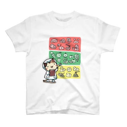 食育にゃんこ Regular Fit T-Shirt