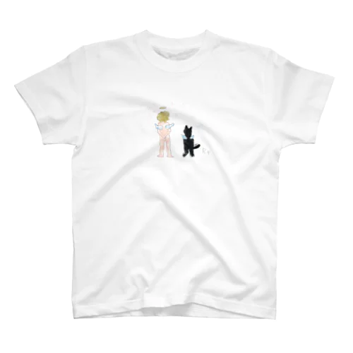 猫と天使 Regular Fit T-Shirt