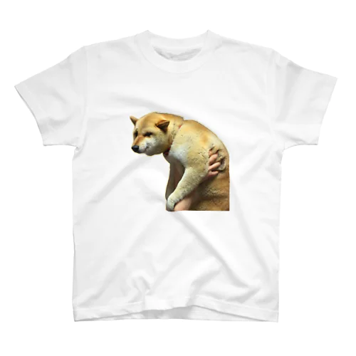 微妙な表情のもふもふ柴犬しばいぬ スタンダードTシャツ