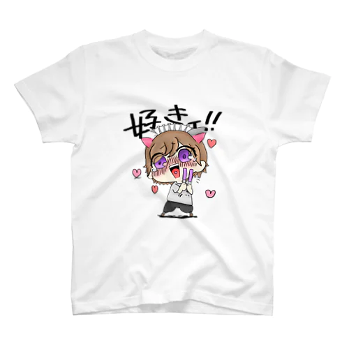 推し事中ぬこ Regular Fit T-Shirt