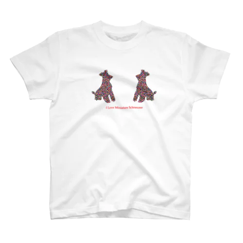 Love Miniature Schnauzer  Regular Fit T-Shirt