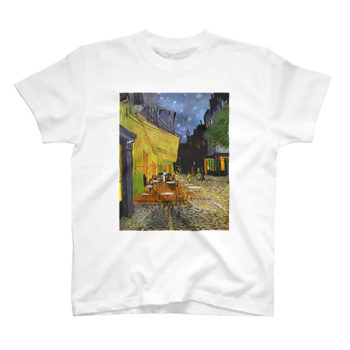 ゴッホ（Vincent van Gogh） / 夜のカフェテラス （Terrasse du café le soir） 1888 Regular Fit T-Shirt