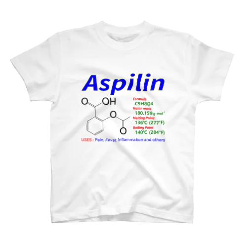 アスピリン Regular Fit T-Shirt