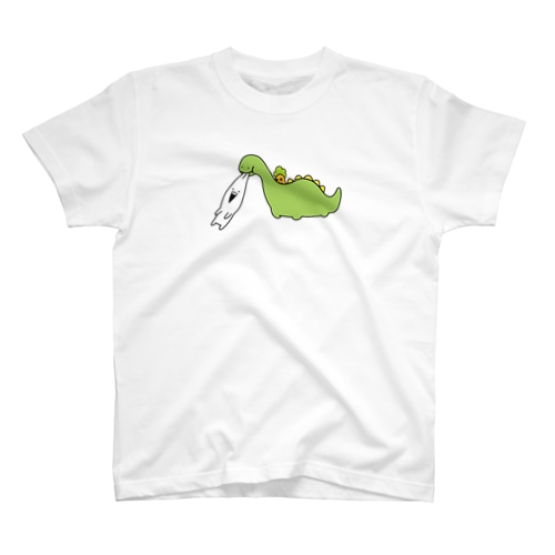 うさぎゅーん！恐竜パニック Regular Fit T-Shirt
