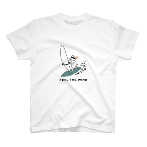 サーフィン犬 スタンダードTシャツ