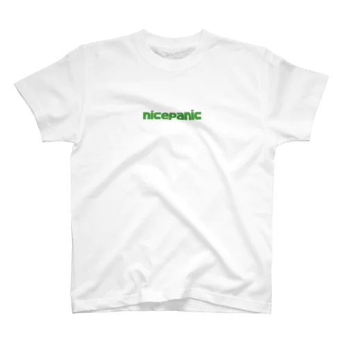 nicepanic Tシャツ Type:1 緑文字ver Regular Fit T-Shirt
