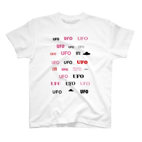 UFOピンク（バックプリント付き） スタンダードTシャツ