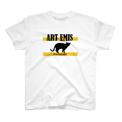 ART EMIS (白/黒) Regular Fit T-Shirt