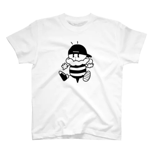 ハチT モノクロ Regular Fit T-Shirt