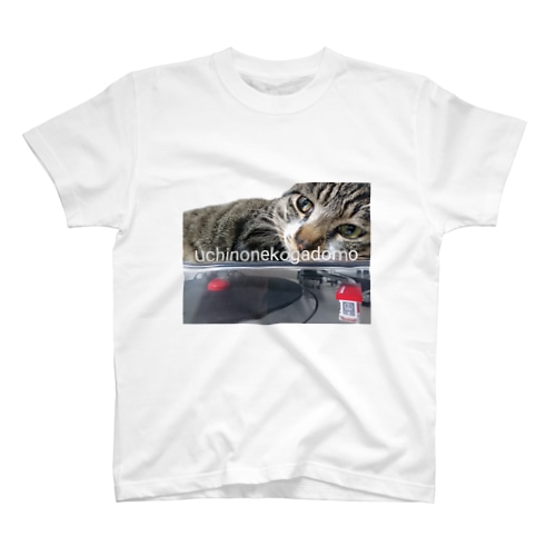 レコードプレイヤーと猫 Regular Fit T-Shirt