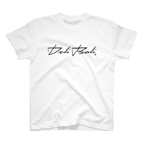 [DELI BALI] Arabic Black Logos Regular Fit T-Shirt