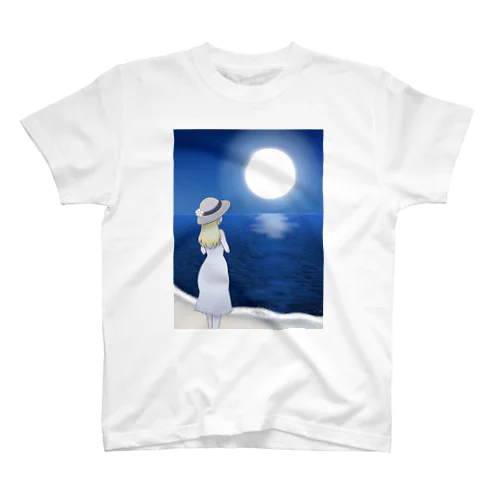 しょうじょ と つき Regular Fit T-Shirt