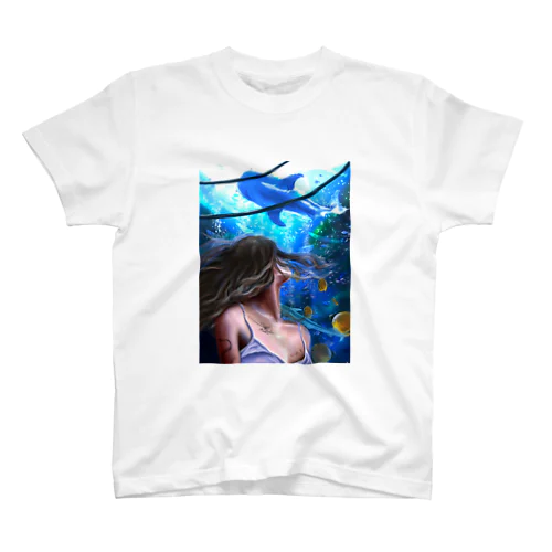 ジンベイザメのいる水族館 スタンダードTシャツ