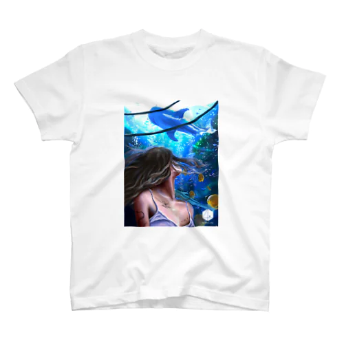 ジンベイザメのいる水族館 スタンダードTシャツ