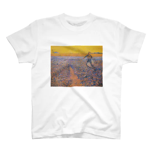 ゴッホ / 『日没の種まく人』1888年6月 Regular Fit T-Shirt