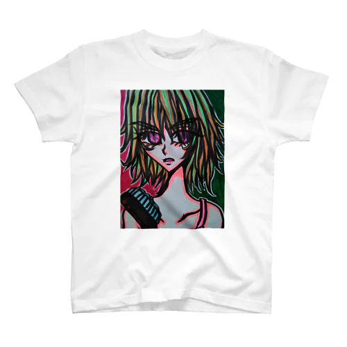 ハデな原色ガール スタンダードTシャツ