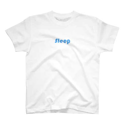 sleep ロゴ 水色 スタンダードTシャツ