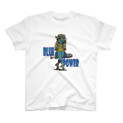 “BLUE POWER” Regular Fit T-Shirt