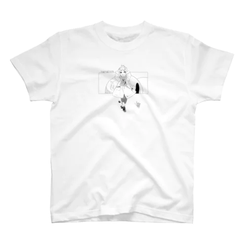 雪うさぎと女の子 Regular Fit T-Shirt