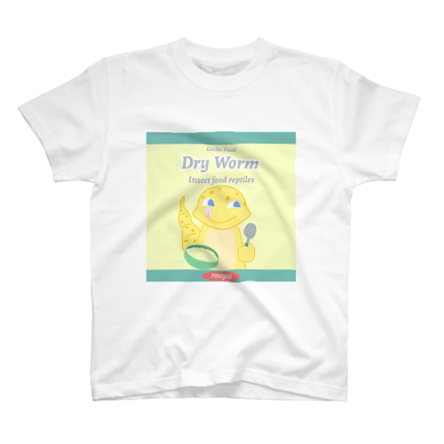 Gecko Food  「Dry Worm」 マシカク Regular Fit T-Shirt