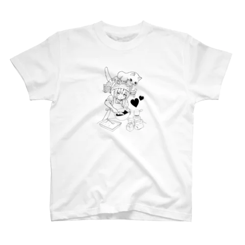 猫(操縦)型：　チョコは劇薬 スタンダードTシャツ