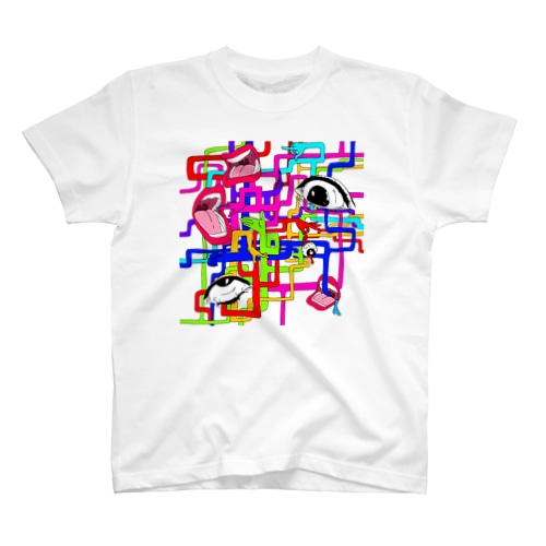 繧ｪ繧ｷ繝｣繝ｬ縺上ｓ Regular Fit T-Shirt